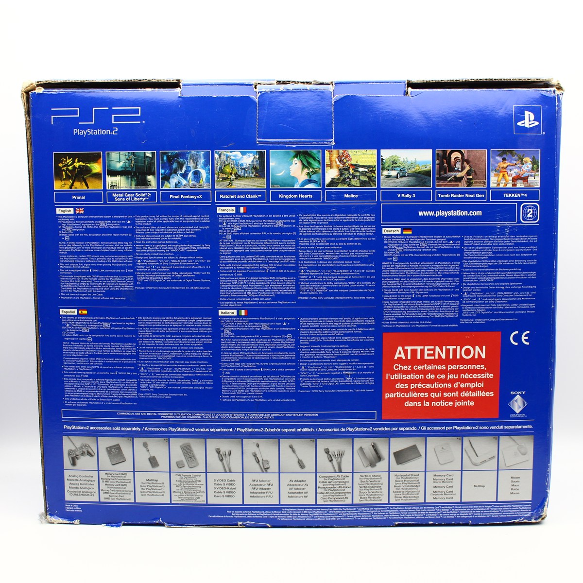 Console Sony PlayStation 2 FAT SCPH-39004 – Boîte D'origine, Occasion état Correct