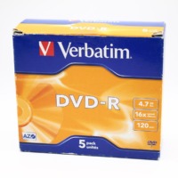 5 x Verbatim DVD-R 4.7GB 16X
