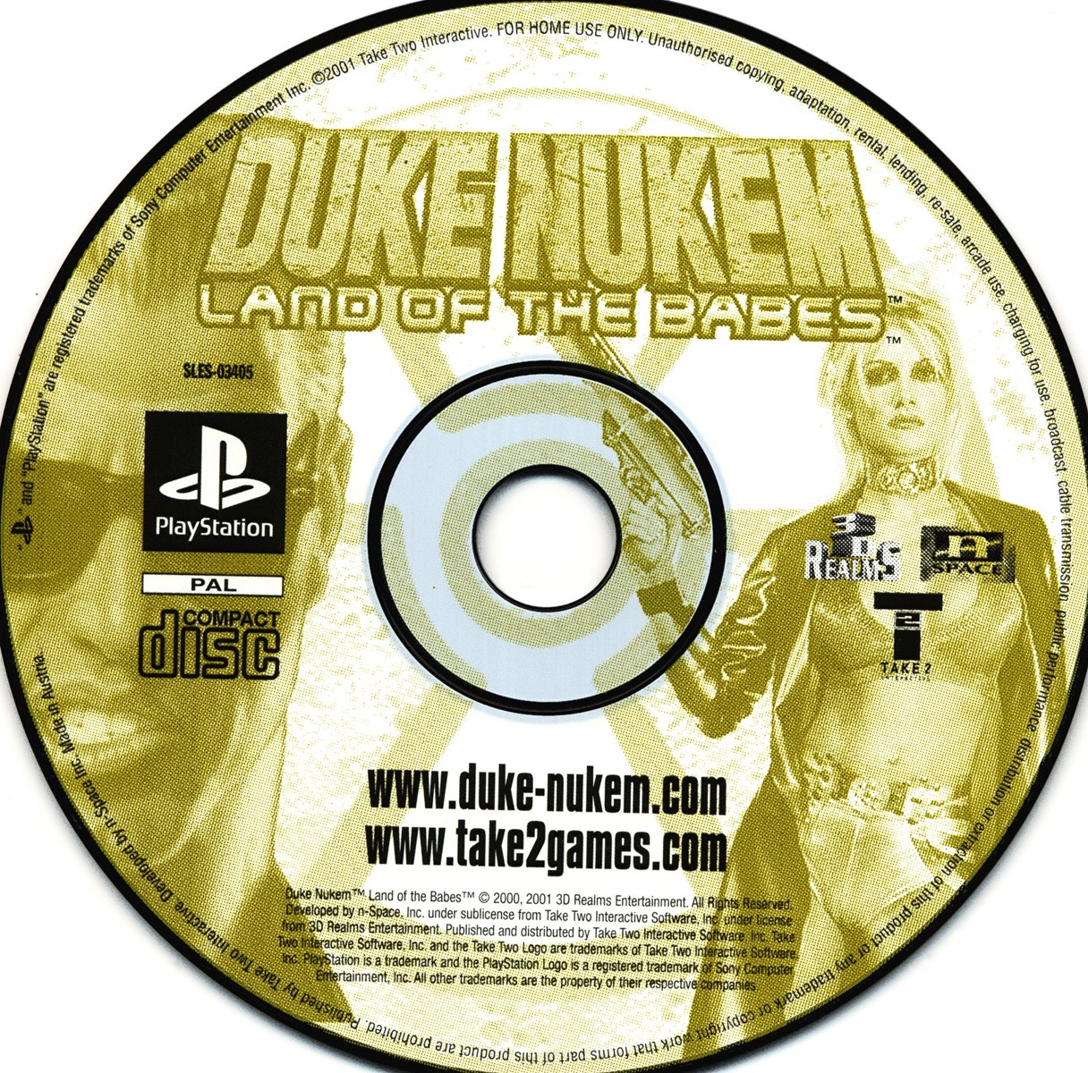 Duke Nukem: Land of the Babes (PS1 - Løs spil)