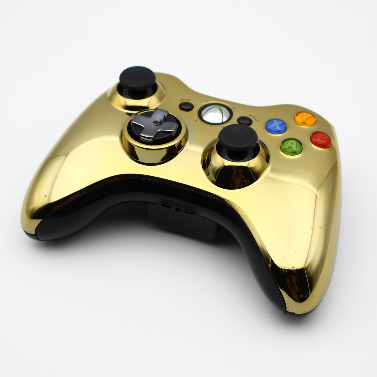 Xbox 360 Chrome Gold Controller - WTS Retro - Køb her