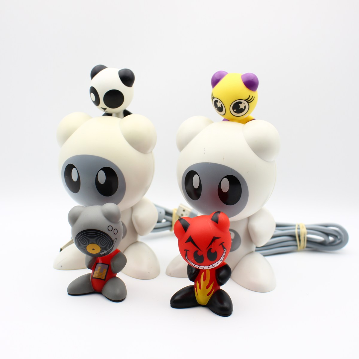 U.B. Funkeys lot - 2 hubs og 4 figurer - WTS Retro - Køb her