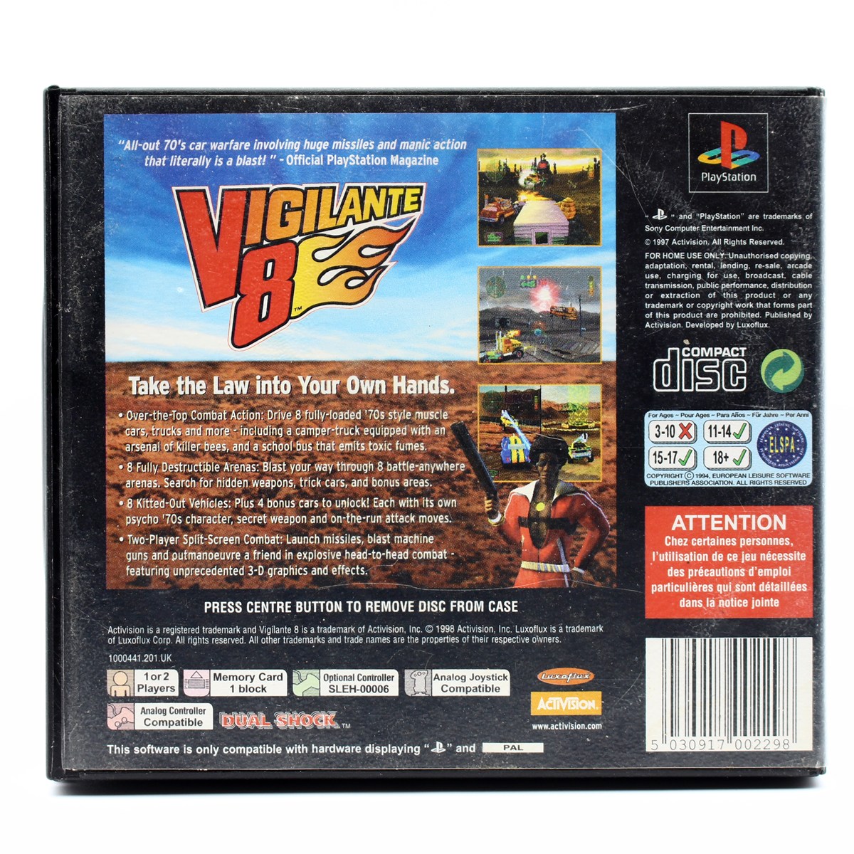 Vigilante 8 - Jeu PS1 | Achetez sur