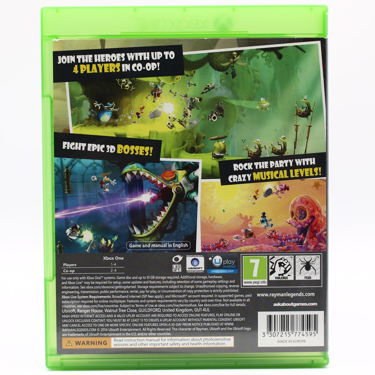 Jeu Rayman Legends - Xbox One - Version FR - Très Bon état (TBE)