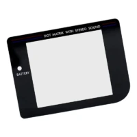 Game Boy Glas Skærmlinse (Sort)