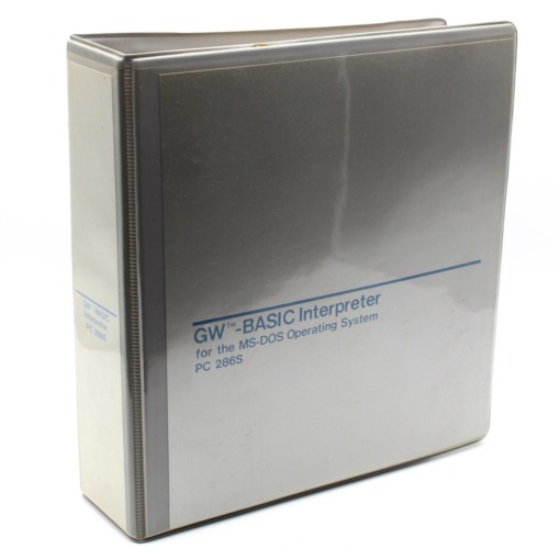 GW-Basic Interpreter for the MS-DOS Operation System PC 286S - WTS ...