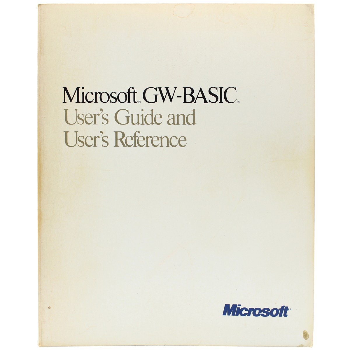 Microsoft GW-Basic User's Guide and User's Reference - WTS Retro - Køb her