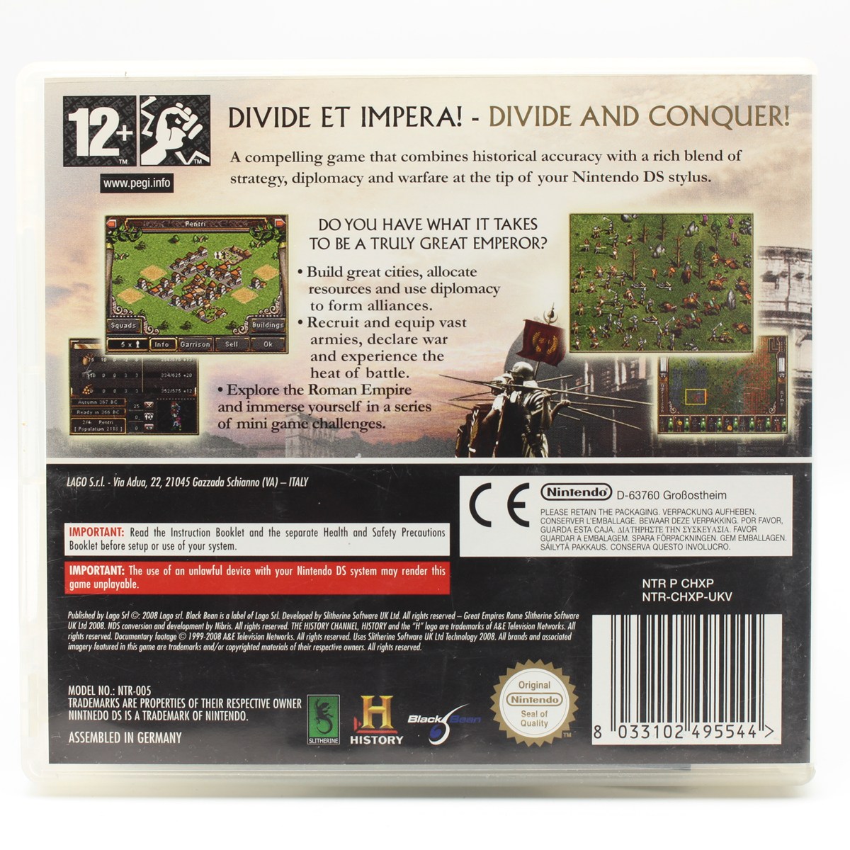 History Great Empires: Rome (Nintendo DS) - WTS Retro - Køb spillet her