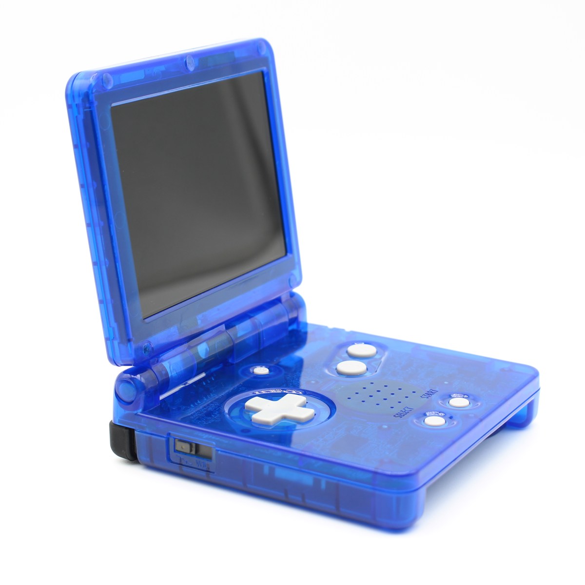 Game Boy Advance SP Konsol – Clear Blue (IPS MAX) - Billede 3