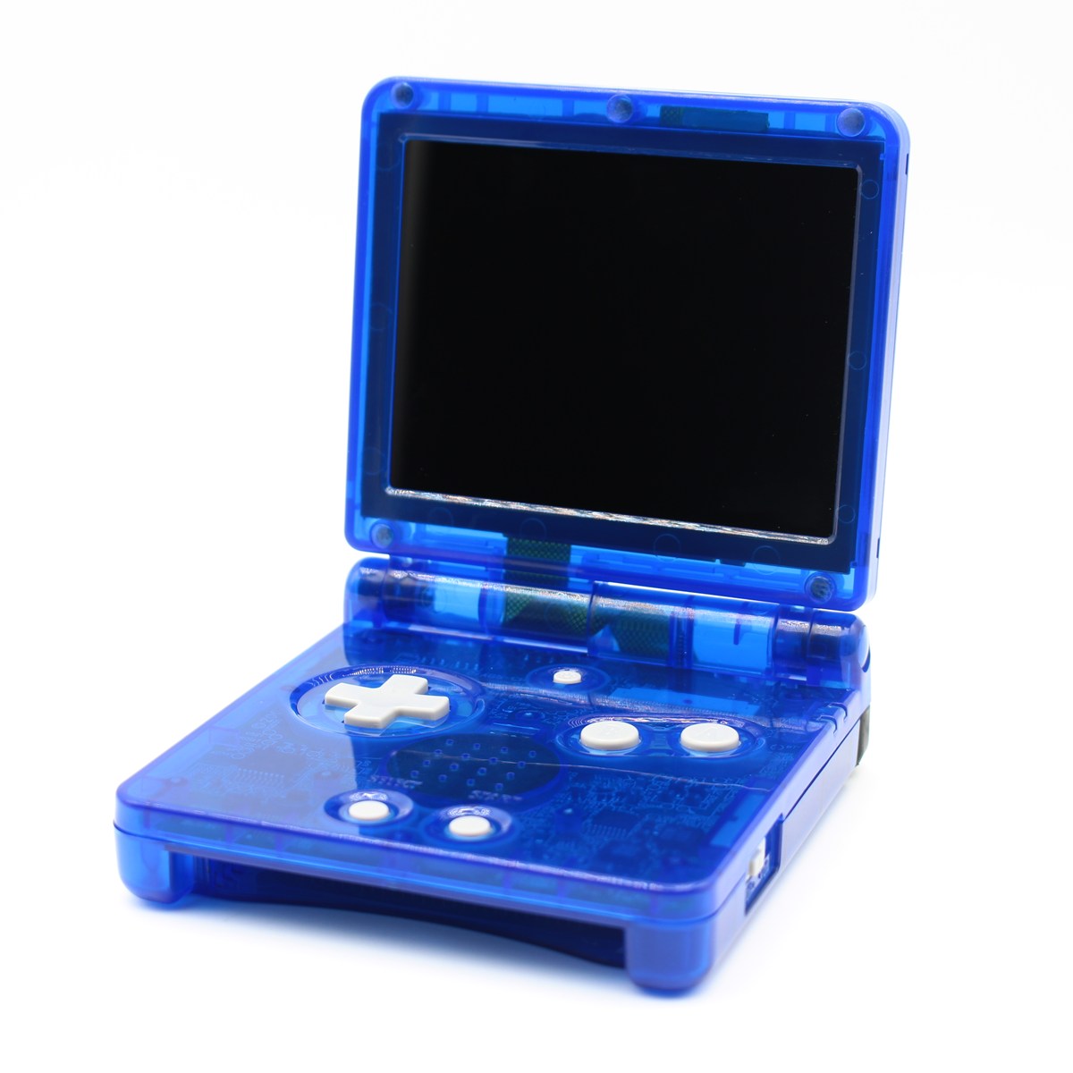 Game Boy Advance SP Konsol – Clear Blue (IPS MAX)