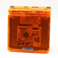 Game Boy Advance SP Konsol – Clear Orange (IPS MAX) - Billede 6