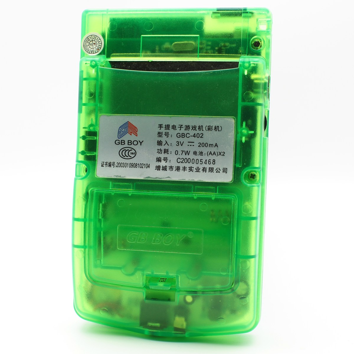 Kong Feng GB Boy Colour GBC-402 – Clear Green - Billede 3