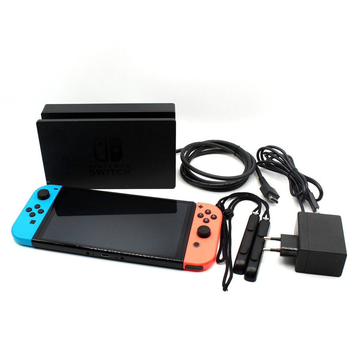 Nintendo Switch OLED model - Neon Blue / Neon Red (Brugt) - Billede 2