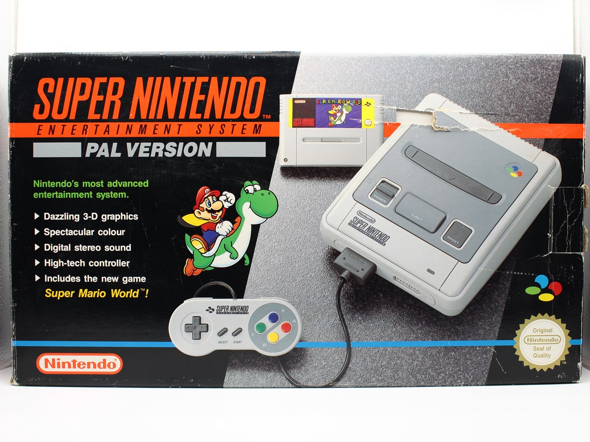 Super Nintendo SNES Konsol – Super Mario World (Boxed, SCN)