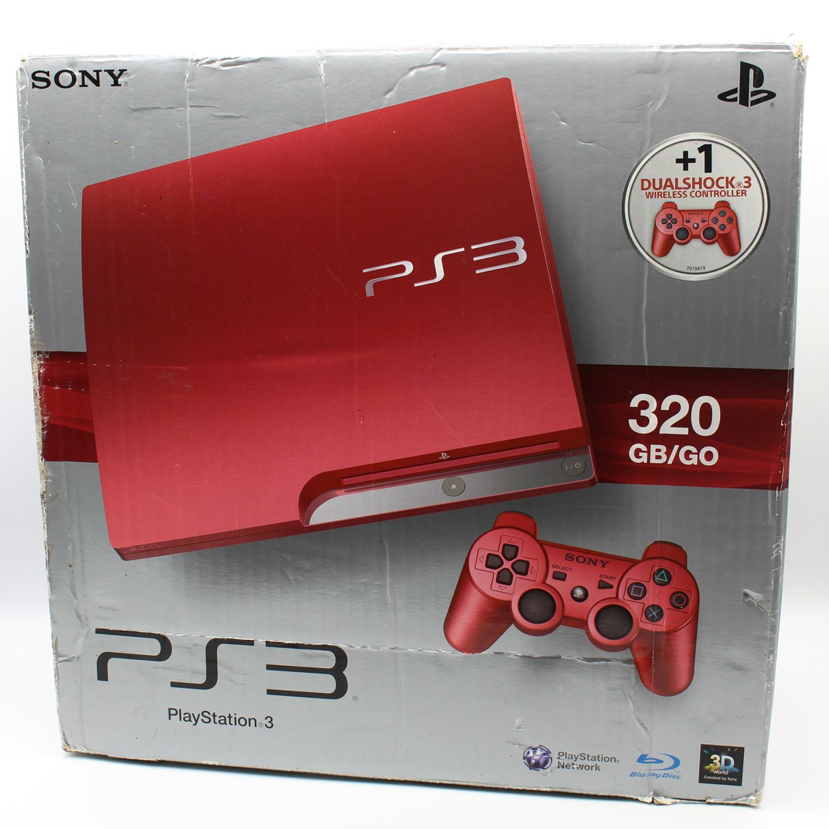 PlayStation 3 Slim 320GB – Scarlet Red (Boxed)